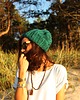 czapki damskie Czapka beanie leśna zieleń 5