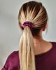 gumki do włosów Gumka jedwabna, scrunchie, gumka do włosów, gumka satynowa wrzosowy czar MINI 1