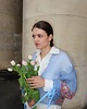 kardigany damskie Kardigan babyblue z koronkami 4