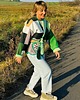 kurtki damskie Pikowana kurtka z paskiem 6