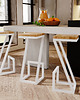 stołki Hoker barowy loftowy do kuchni lub restauracji drewno dąb stal, handmade 2