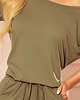 sukienki mini damskie 139-8 Sukienka sportowa - KHAKI 4