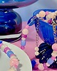 chokery Naszyjnik purple and blue 6