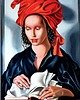 obrazy MĄDROŚĆ 90x60 cm KOPIA OBRAZU TAMARY ŁEMPICKIEJ  DE LEMPICKA 4