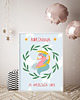 obrazy i plakaty do pokoju dziecięcego Plakat JEDNOROŻEC z imieniem dla dziewczynki unicorns 1