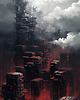 plakaty Futurystyczna Japonia, Cyberpunk - Plakat - Loft, Minimalizm 1