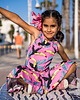 sukienki dla dziewczynki Sukienka na ramiączka Różowy Tukan 1