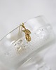 wisiory Mini amulet z lecącym smokiem złocone srebro 6