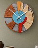 zegary Drewniany Zegar Ścienny DużyGeometryczny /48cm - Cichy Mechanizm 7