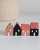 figurki i rzeźby Ceramiczne domki, dekoracja, komplet 4 szt. 4