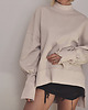 bluza bez kaptura damska Ciepły Czarny Półgolf Turtleneck Black 7