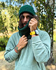 czapki damskie Męska czapka beanie z bawełny logo kolorowe Zielony 2