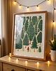 grafiki i ilustracje PLAKAT  ilustracja skandynawska zimowy las 3