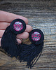 kolczyki soutache Pink Panter -kolczyki sutasz z motywem panterki 3