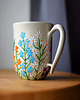 kubki Kubek ceramiczny ręcznie malowany Polne Kwiaty Kolorowe 300 ml 1