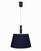 lampy do pokoju dziecka Lampa wisząca granatowa z białą lamówką 1
