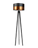 lampy podłogowe Drewniana lampa stojąca na trójnogu do salonu do czytania MIAMI GLAM 2
