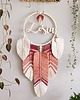 łapacze snów Makrama różowy łapacz snów z imieniem, dekoracje w stylu boho 1