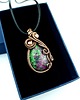 wisiory Zoisyt z rubinem wisiorek wire wrapping 2