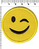 naszywki na ubrania Naszywka naprasowanka EMOJI PUSZCZONE OCZKO  termoprzylepna haft 5,5cm 1