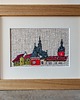 obrazy Kraków - ręcznie haftowany obraz 1