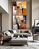 obrazy Nowoczesny duży obraz do salonu lub antresoli 80x160cm dyptyk 5