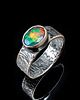 pierścionki srebrne Pierścionek Czarny opal r. 13 2
