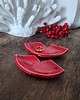 pojemniki na biżuterię 2 x ceramiczna usta podstawka na biżuterię 2