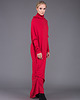 sukienki midi damskie Mia red side knot dressi 2