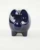 figurki i rzeźby Granatowa świnka skarbonka, niemiecki design, lata 70, produkcja: West Germany 4