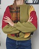 bluza bez kaptura damska Bluza patchwork - Autumn Frame - One of a kind - oversize 1