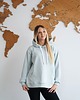 bluza z kapturem damska Zaznacz odwiedzone państwa - miętowa bluza dla podróżnika z kapturem 6