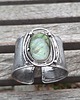 bransoletki wire wrapping Zielony staw - bransoletka regulowana 1