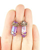 kolczyki wire wrapping Kolczyki wire wrapping z kwarcem tytaowym 1