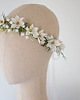 wianki komunijne Kwiatowy wianek na głowę z konwalii 1