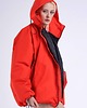 kurtki damskie Kurtka bomber hoodie oversize red 1