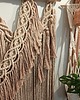 makramy DOSTĘPNA OD RĘKI Makrama boho XL ciepły beż 2