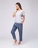 spodnie materiałowe damskie Spodnie  Boyfriend Jeans 415 ciemny jeans 8