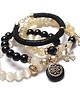 bransoletki z kamieni naturalnych Black and ivory vol. 2 /12.11.22/ -  set 2