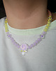 chokery Kolorowy naszyjnik choker z koralików z dużym lizakiem 1