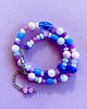 chokery Naszyjnik purple and blue 4