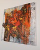 obrazy GNIEW 80x80 cm Akryl na płótnie Duży obraz Abstrakcja do salonu 5