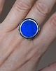 pierścionki srebrne -lapis lazuli na okrągło- 4