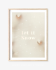 plakaty PLAKAT zimowy Plakat świąteczny Let it snow 1