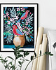 plakaty Red birds ilustracja drukowana 2
