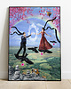 plakaty Surrealistyczny Plakat "Love is Blind" Kolaż 1