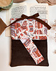 pokrowce i etui - różne Personalizowane etui na książkę, jesienne book sleeve ze sztruksu 6