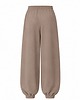 spodnie materiałowe damskie Spodnie luźne cappuccino YY600110 3
