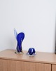 wazony Wazon kobaltowy, szkło Murano, włoski design, lata 60, produkcja: Włochy 6