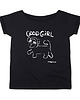 t-shirt damskie Good Girl Black White Czarny oversize 1